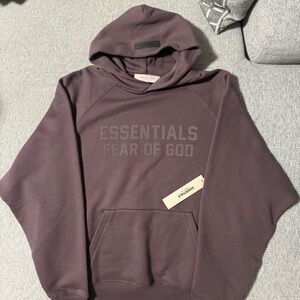 Essentials Hoodie Plum Color Medium
